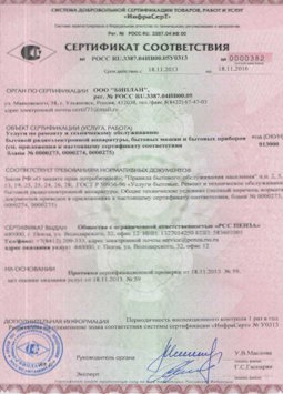 25.06.2015 Тайшет - Услуги по ремонту и техническому обслуживанию приборов радиоэл. аппаратуры